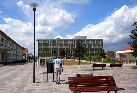Außenanlagen am Gesundheitsamt der Stadt Magdeburg